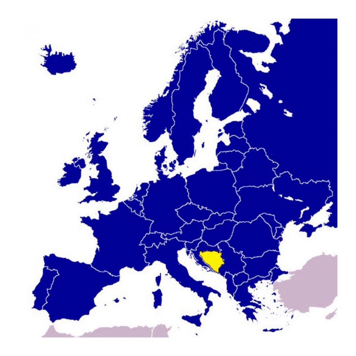 Harta Bosnia și Herțegovina europa