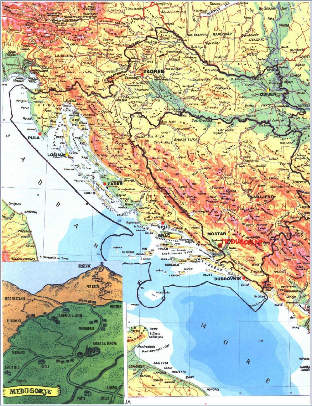 harta medjugorje, Bosnia și Herțegovina