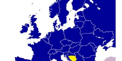 Harta Bosnia și Herțegovina europa