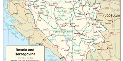 Bosnia-Herțegovina hartă