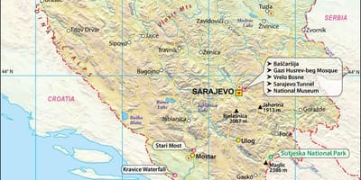Harta Bosnia țară
