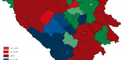 Bosnia religie hartă