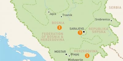 Harta sarajevo Bosnia
